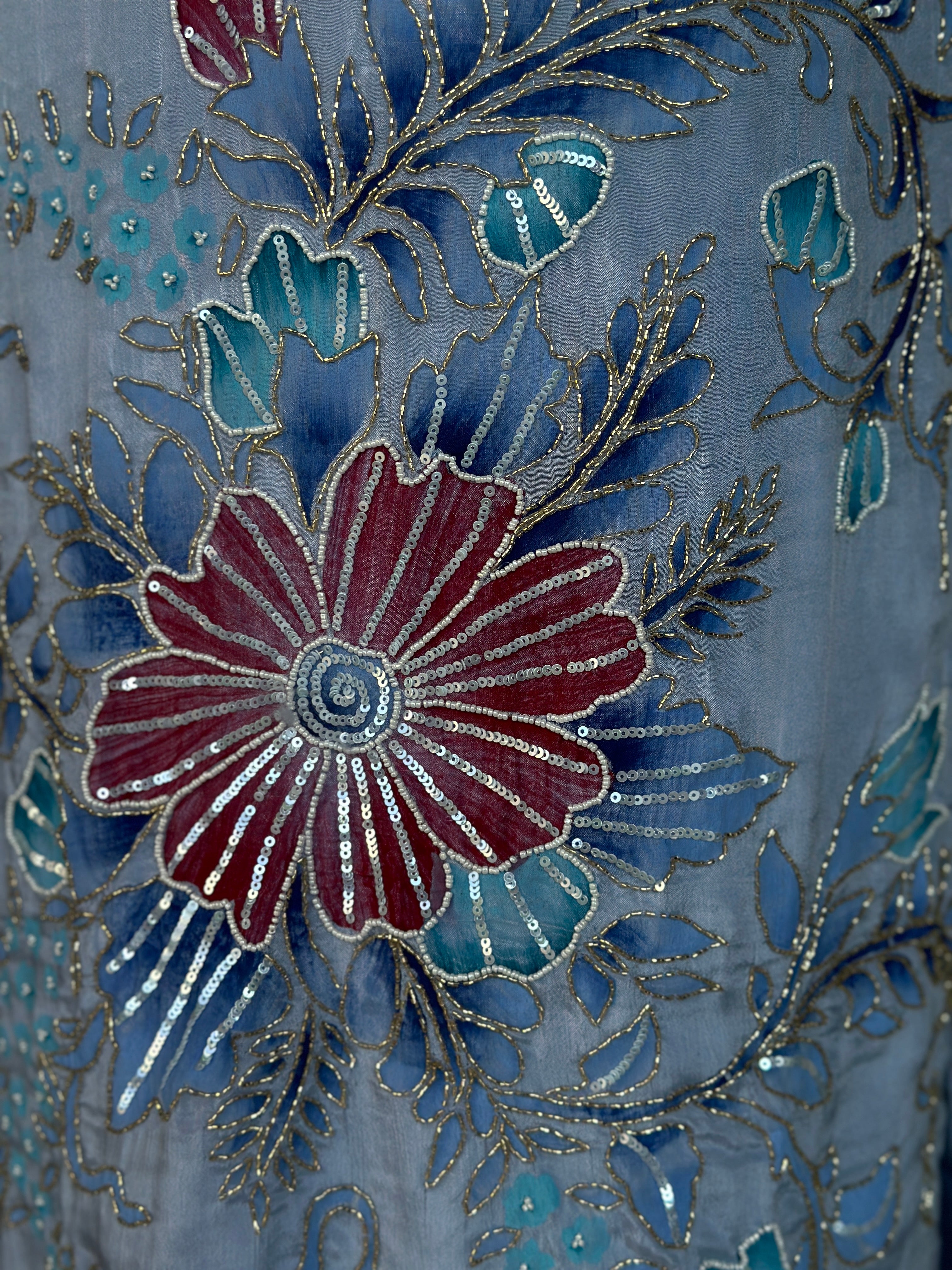 PURE CHINON HANDWORK PLAZO SET