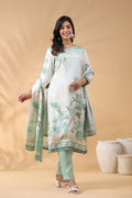 THREE PIECE STRAIGHT MUSLIN SUIT SET