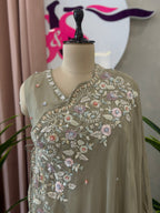 Elegant Handwork Gown Set with Designer Dupatta