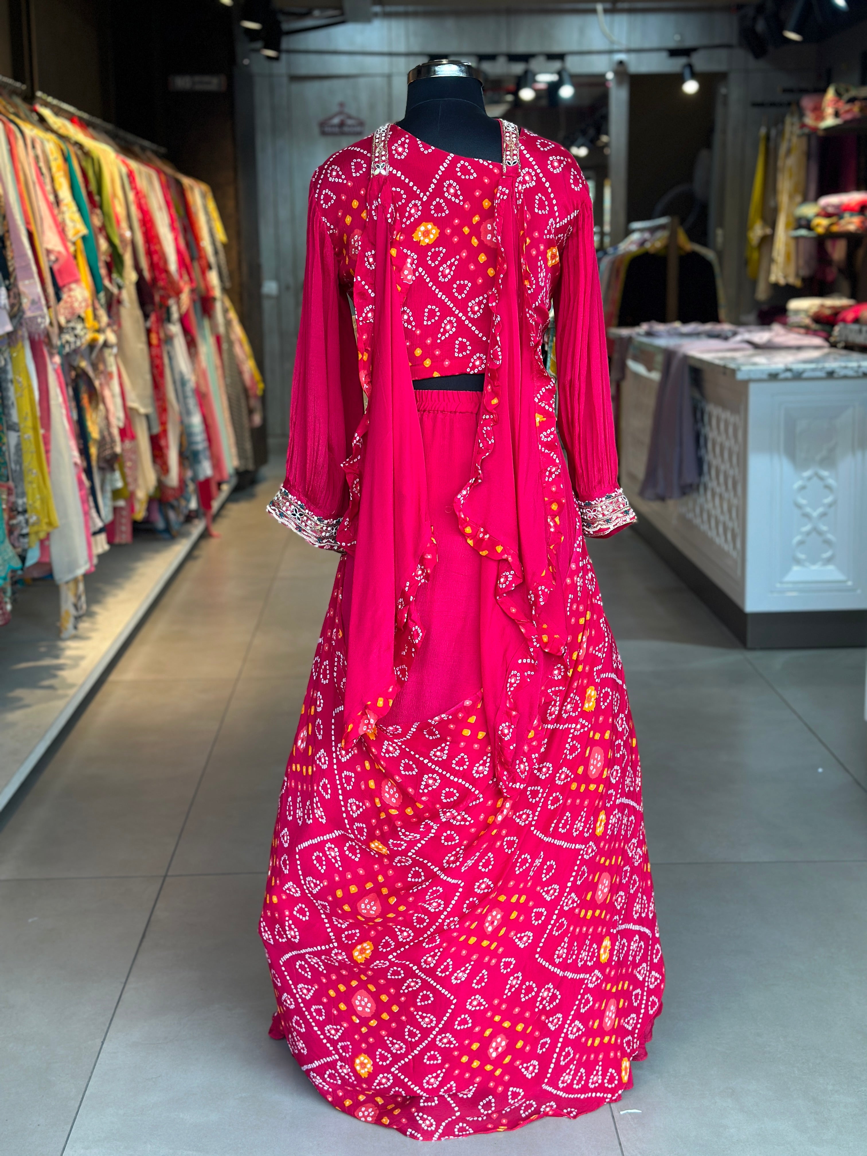 BHANDEJ LEHNGA SET