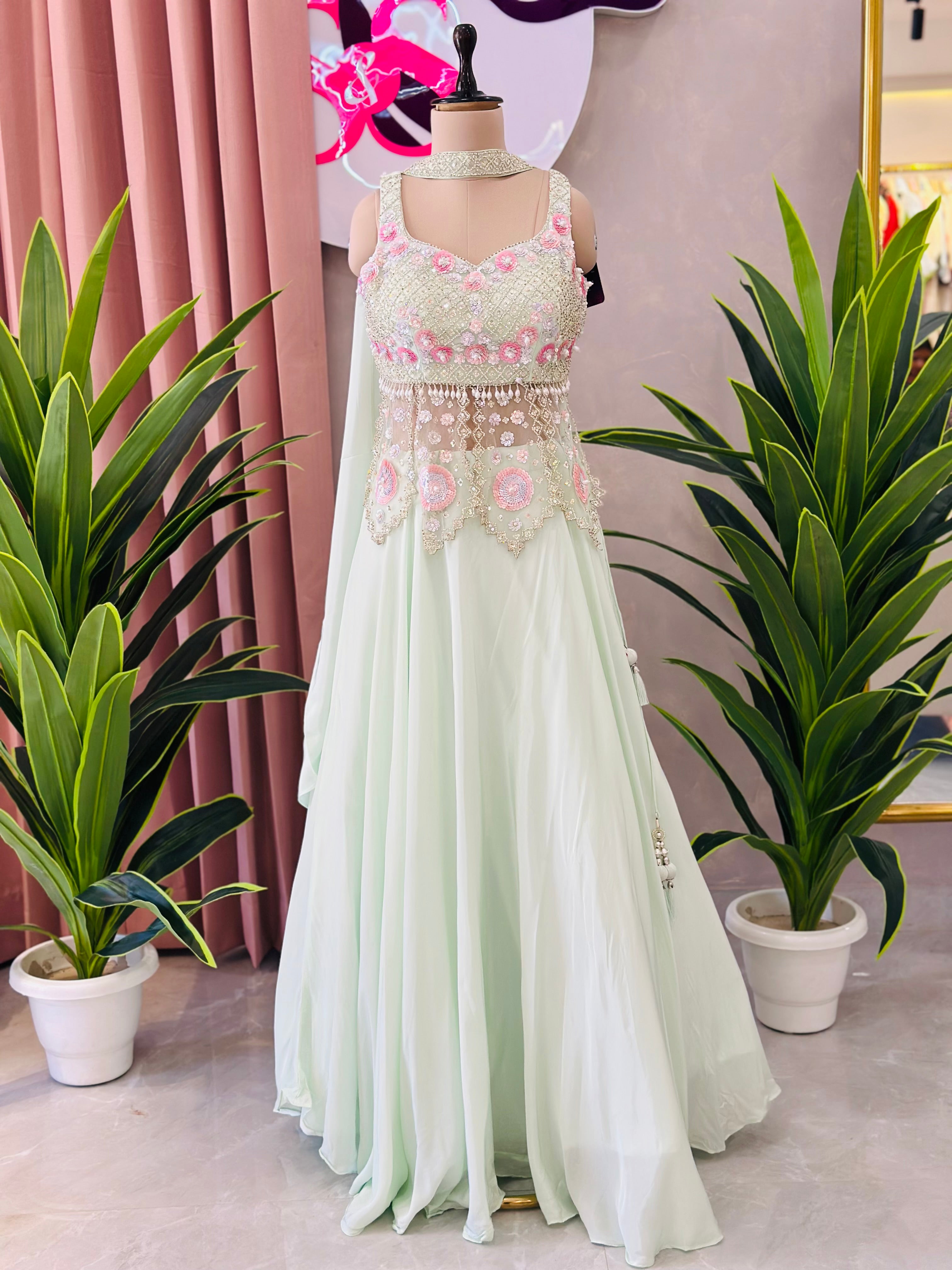 Premium Handwork Detailing Skirt Set