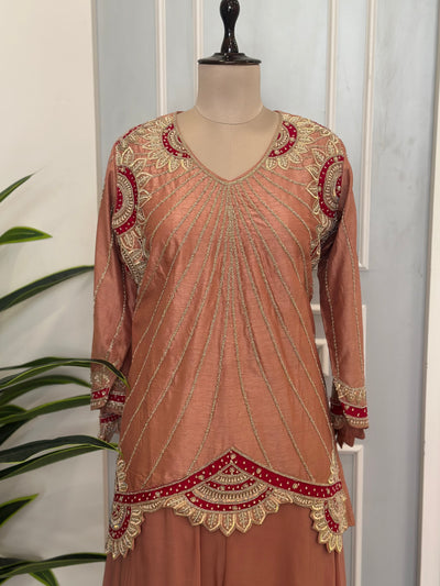 Designer Handwork Kurta & Palazzo Set