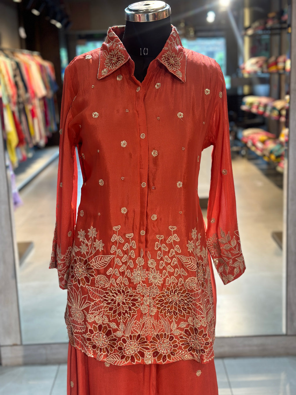 PURE CHINON HANDWORK CO-ORD SET