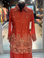 PURE CHINON HANDWORK CO-ORD SET