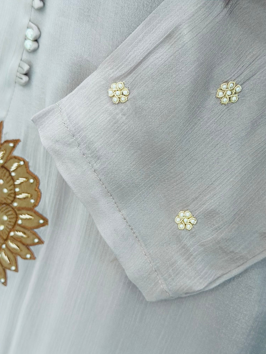 Pure Chinon Embroidered Co-ord Set