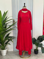 ✨ Elegant Festive Anarkali Ensemble ✨