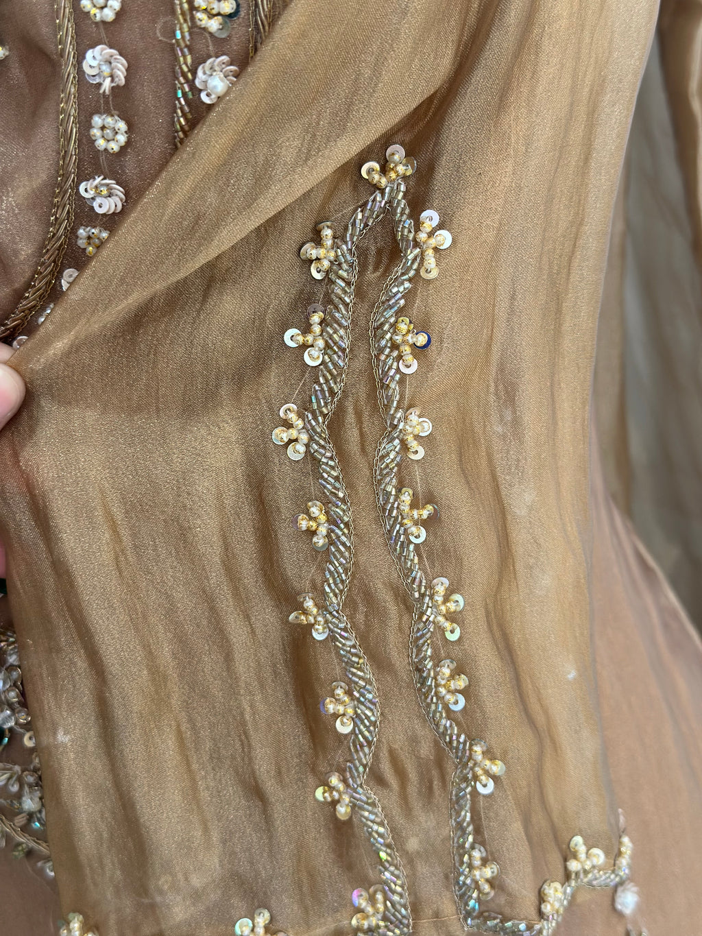 ✨ Pearl Handwork Anarkali Ensemble ✨