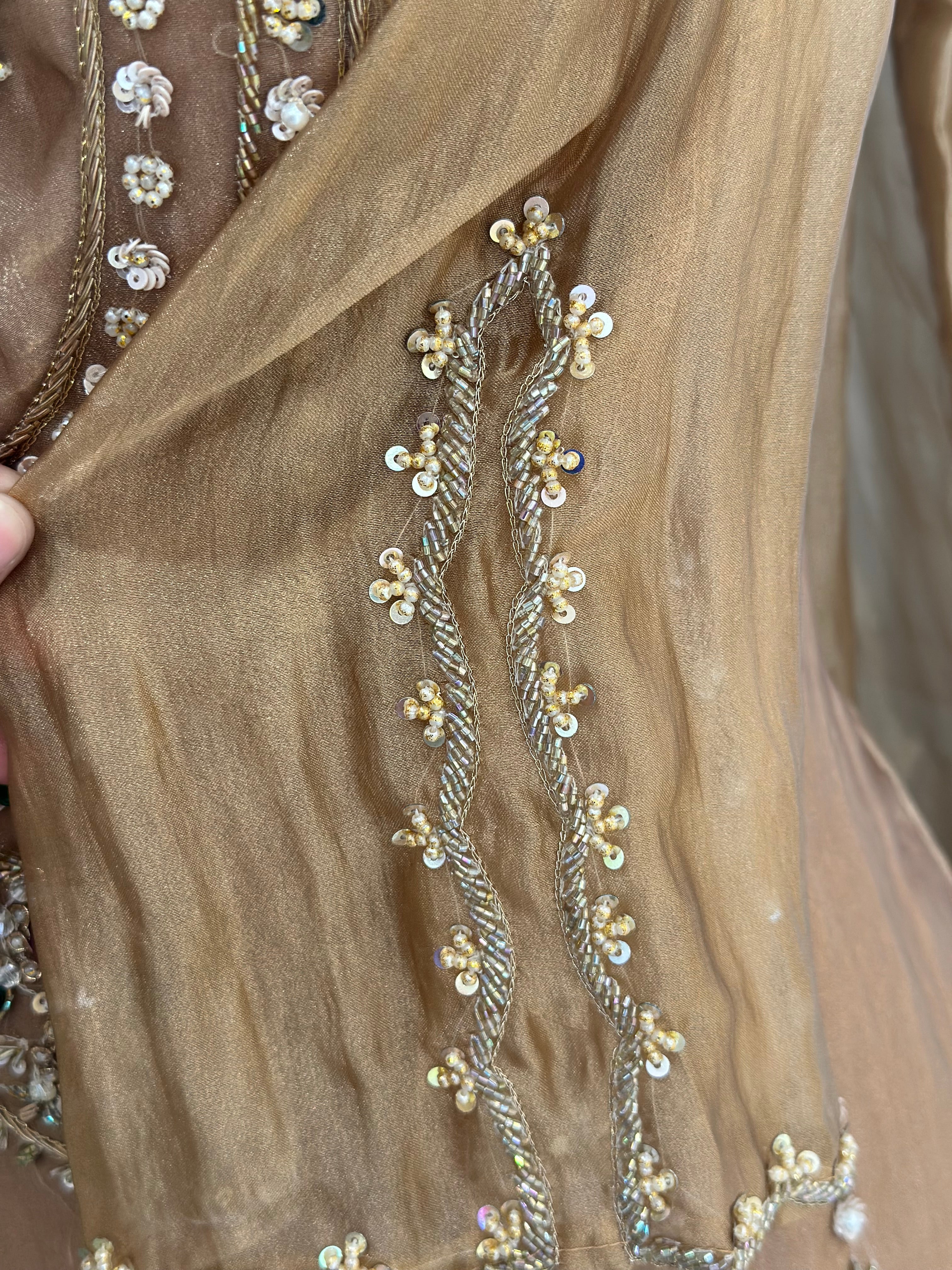 ✨ Pearl Handwork Anarkali Ensemble ✨