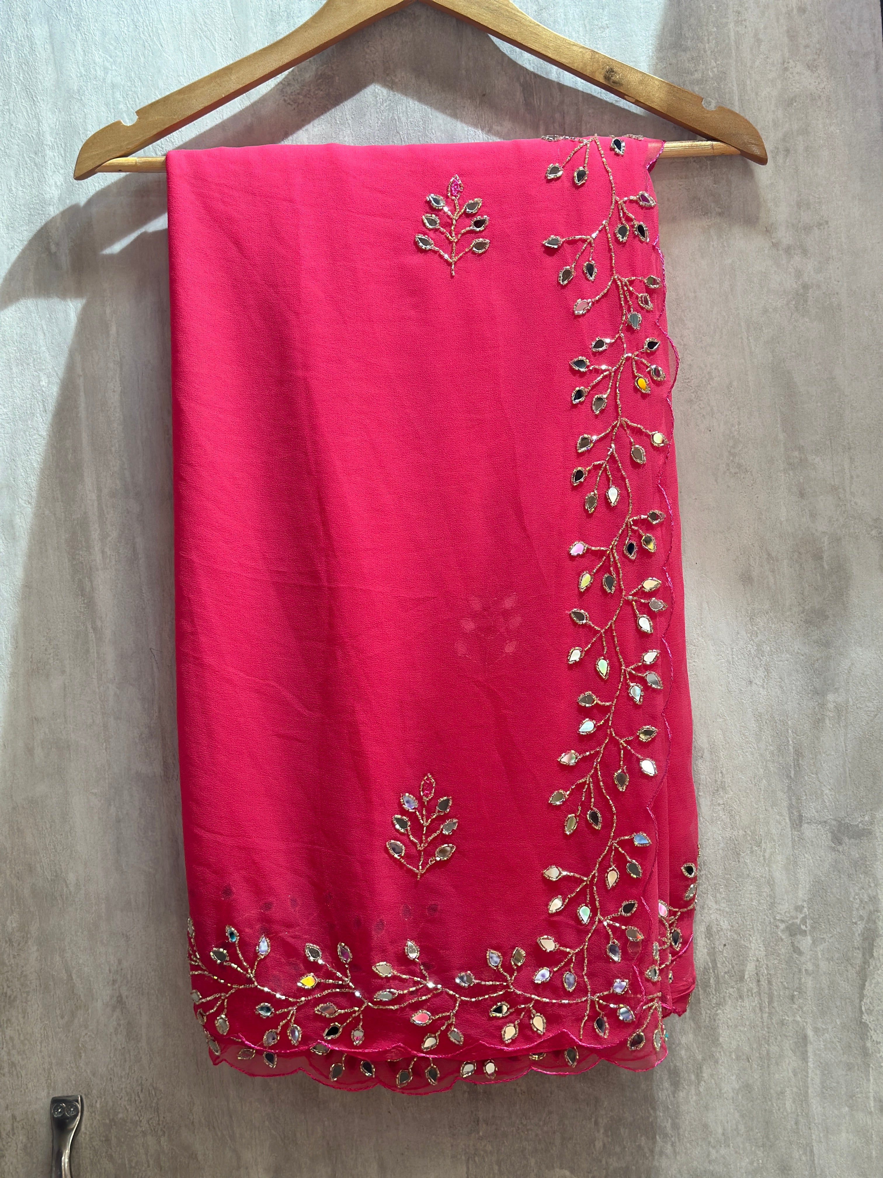 GEORGETTE HANDWORK SAREE