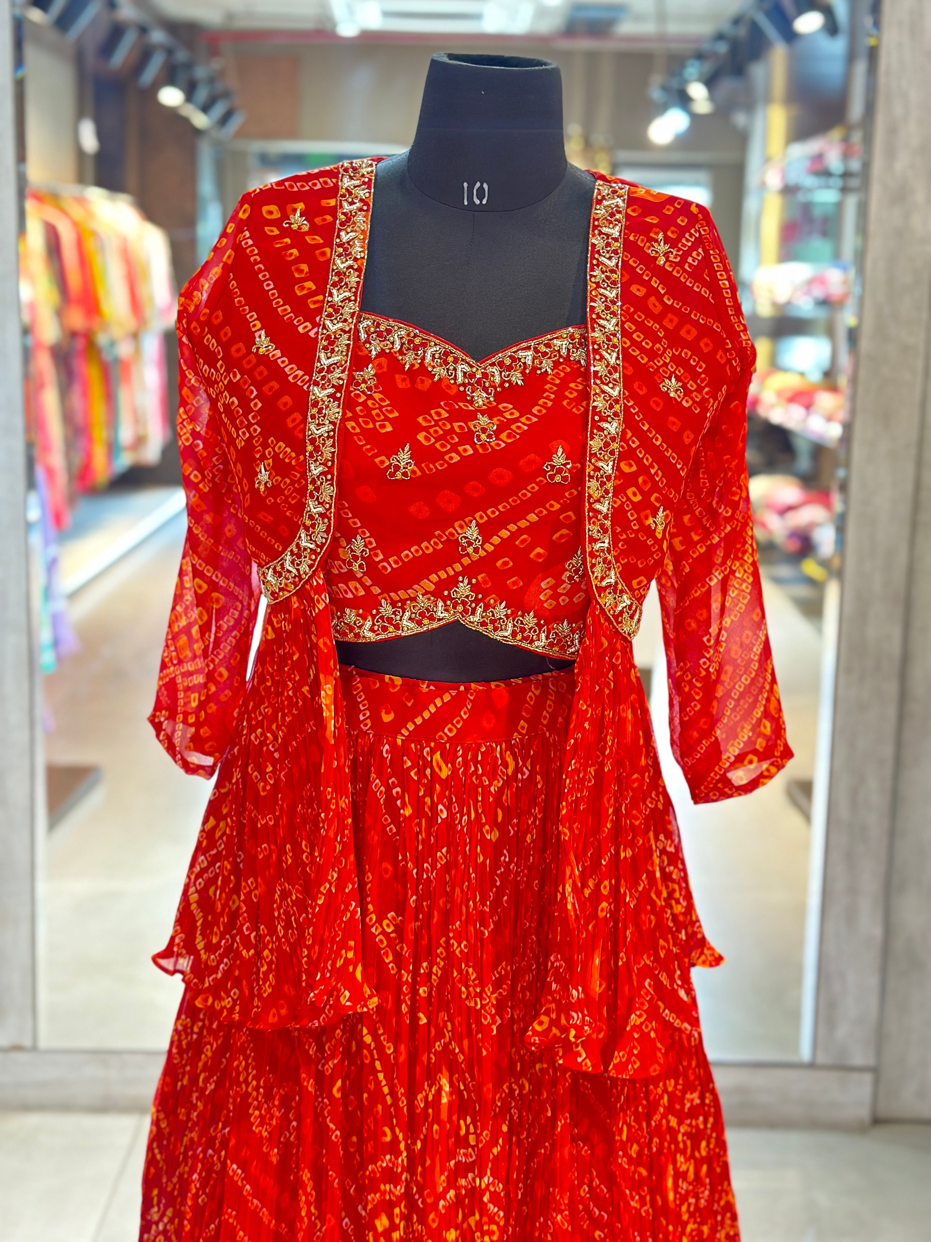 BHANDEJ LEHNGA WITH SHURG SET