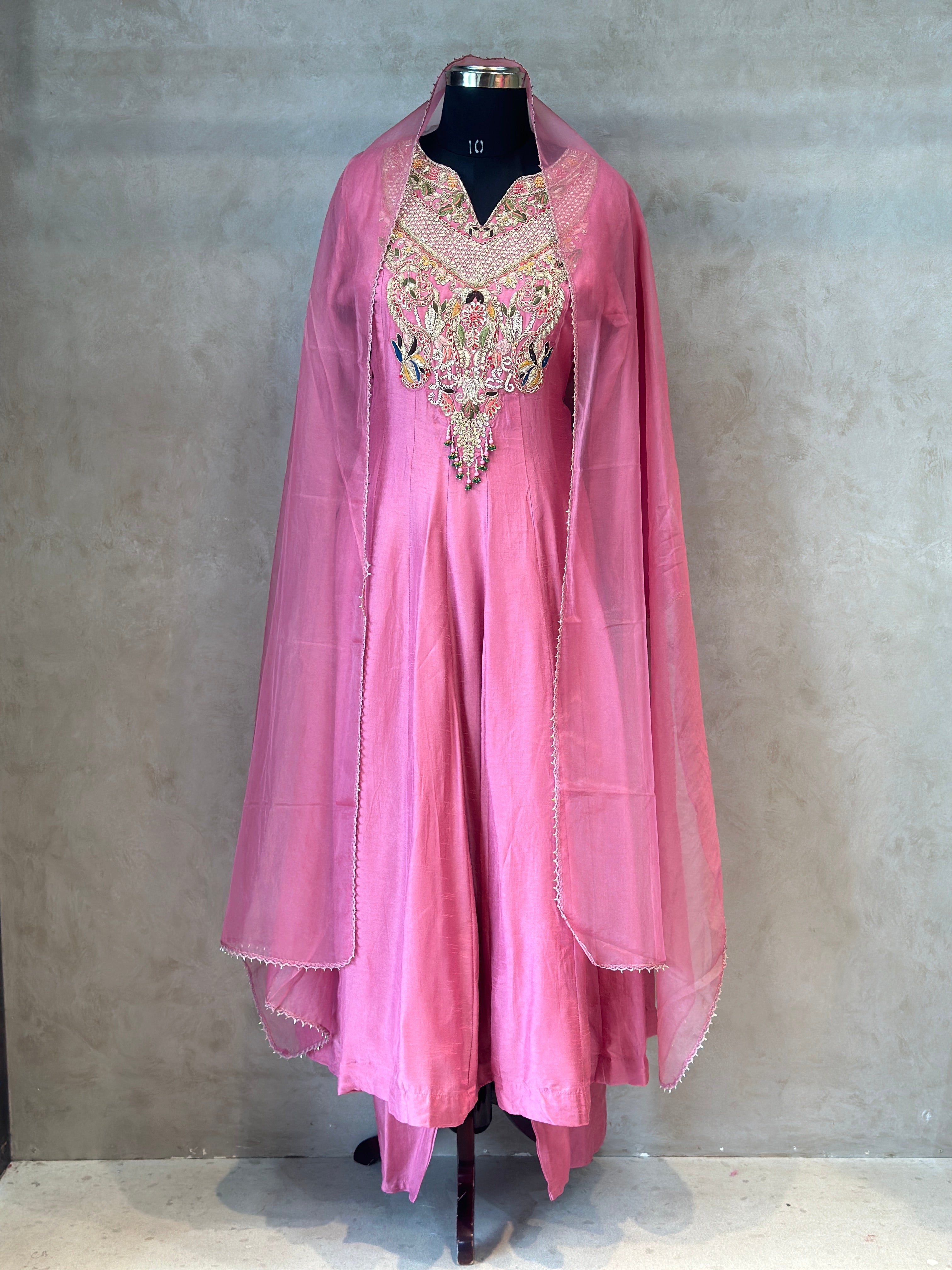 PREMIUM ZARDOSI HANDWORK ANARKALI SUIT