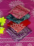 Bhandej handwork saree