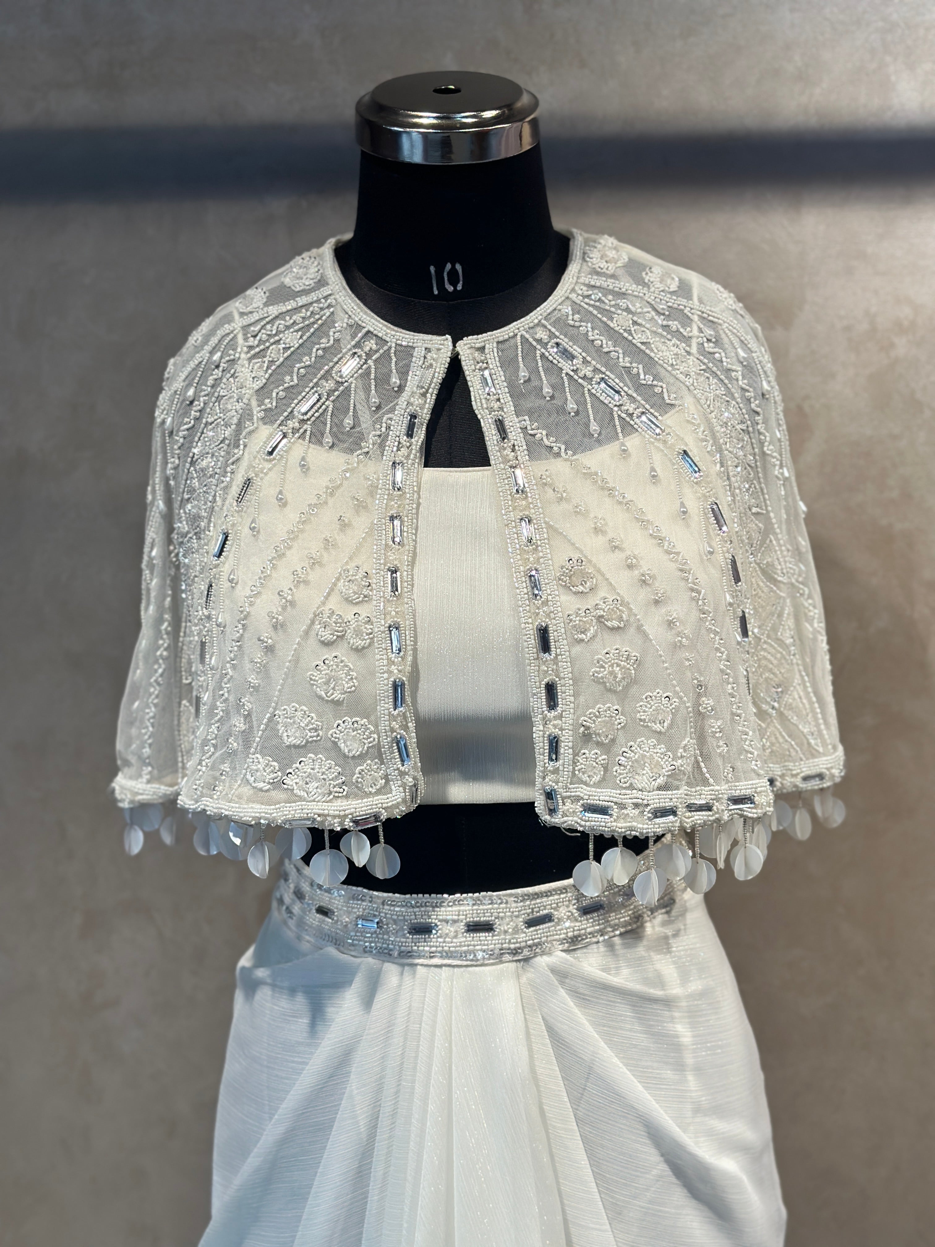 DESIGNER SLIT SKIRT OR CAP SET