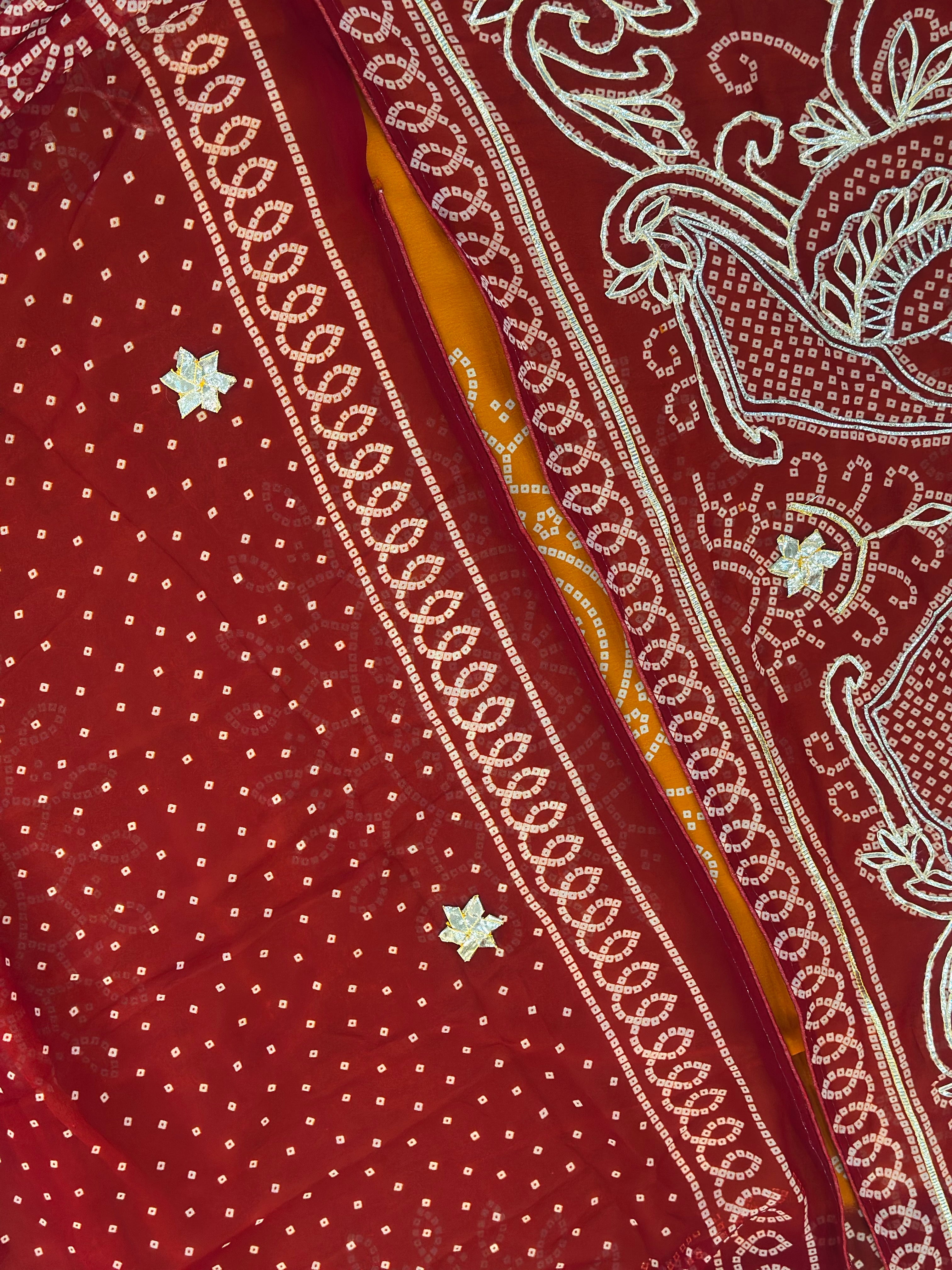 ✨ Ethnic Elegance Gota Work Saree ✨
