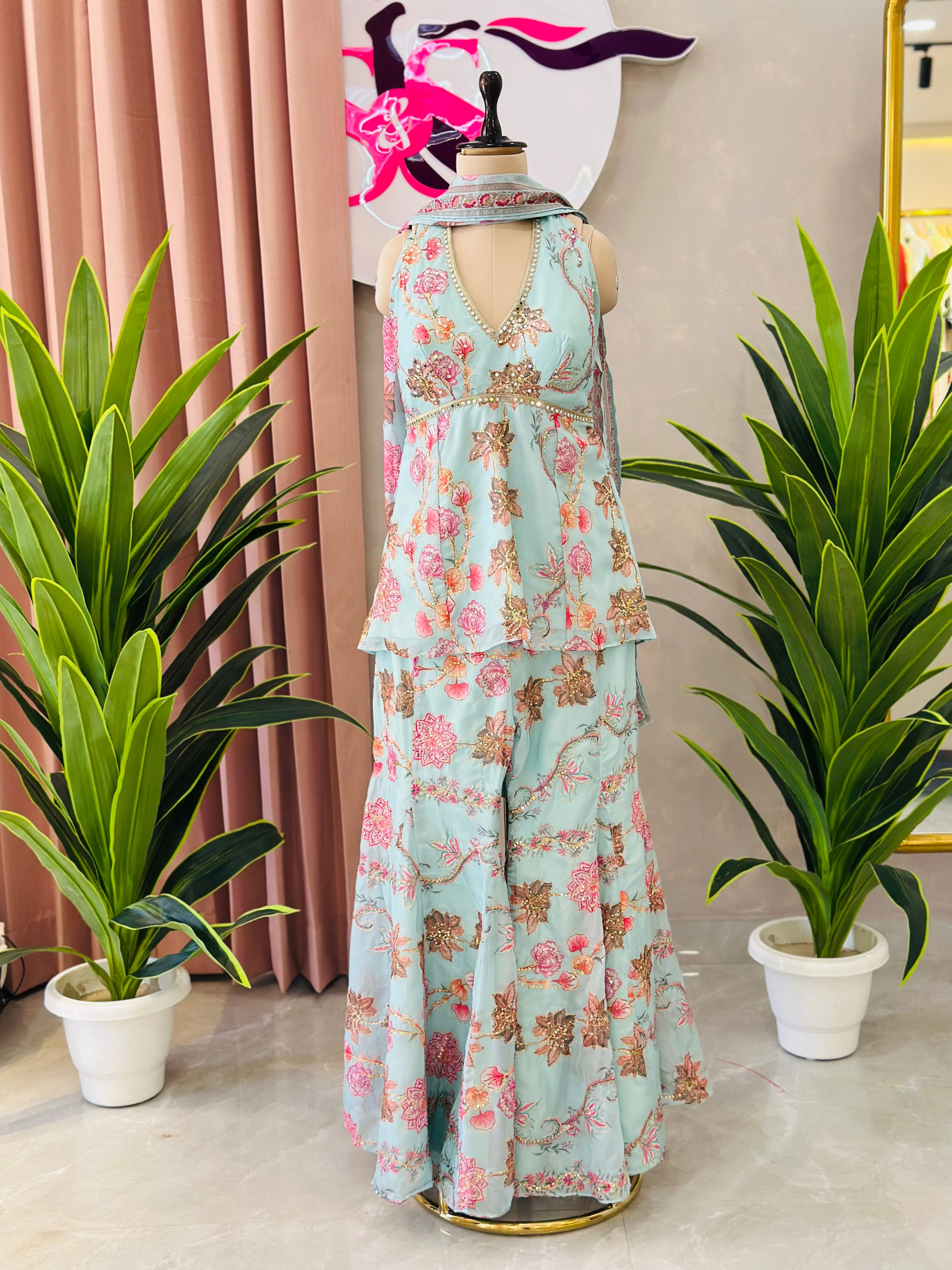 Mahima Mahajan Inspired Shrara Set
