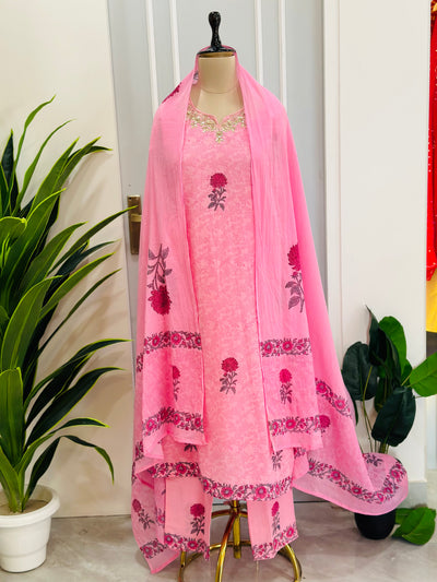 Pure Cotton Handwork Suit Set