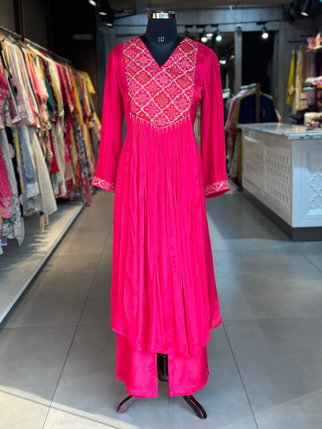 A LINE ANARKALI SUIT SET