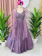 Designer Lehnga With Beautiful Backless Blouse