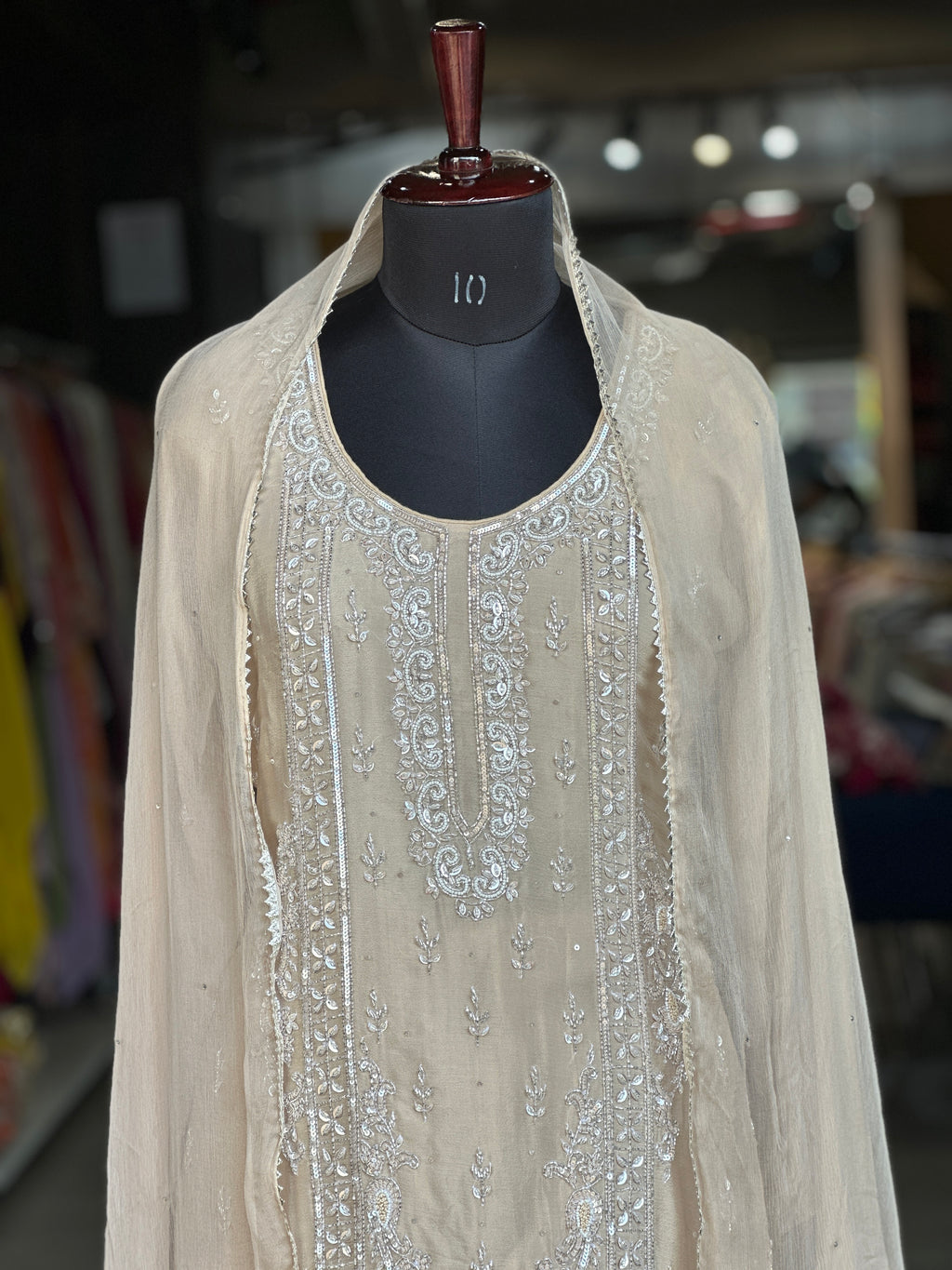 PREMIUM HANDWORK PLAZO SET
