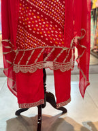 THREE PIECE BHANDEJ SUIT SET