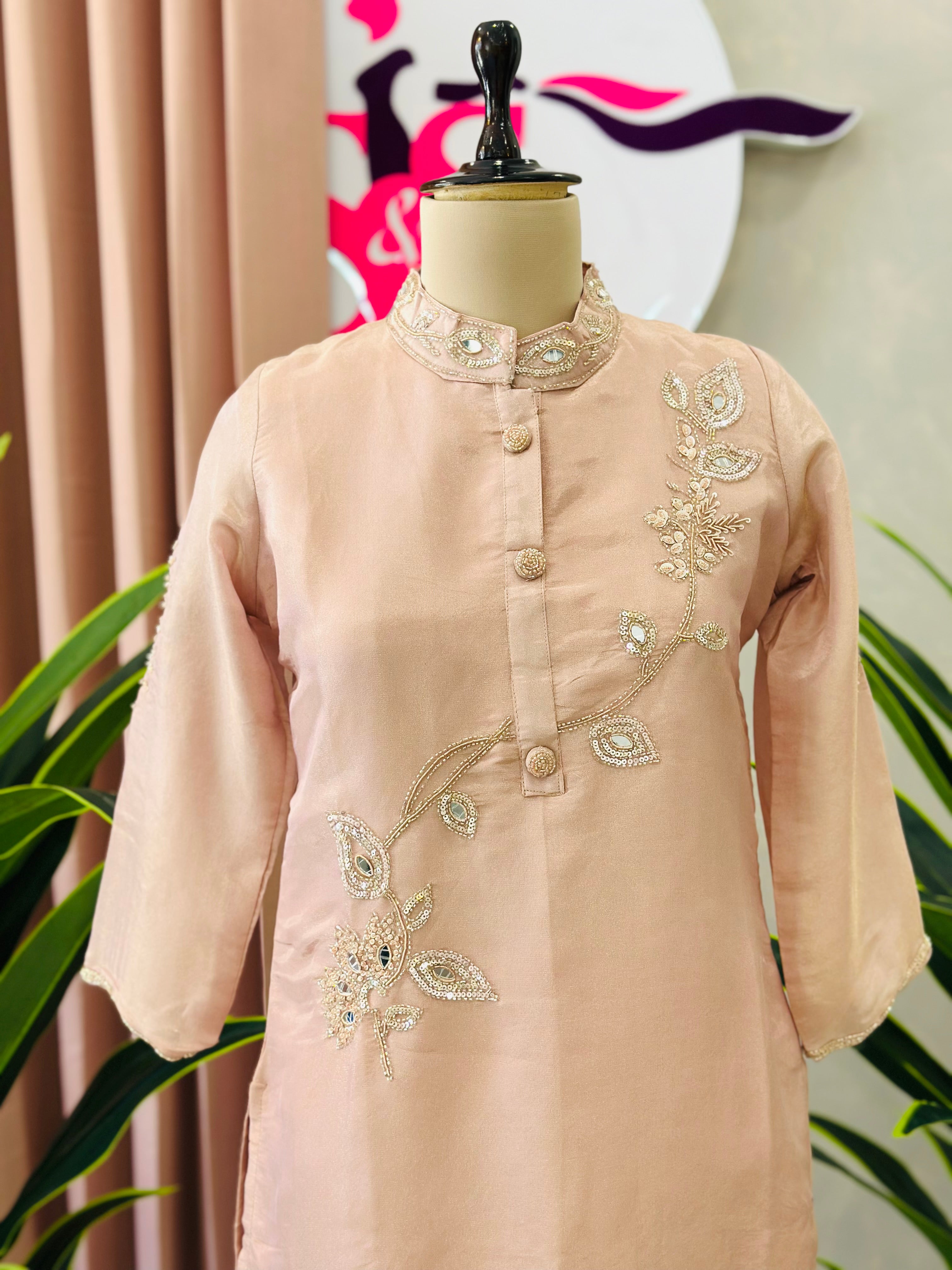 Classic Handwork Kurta Pant Co-ord Set
