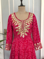 ✨Royal Flare Bandhani Anarkali Set ✨
