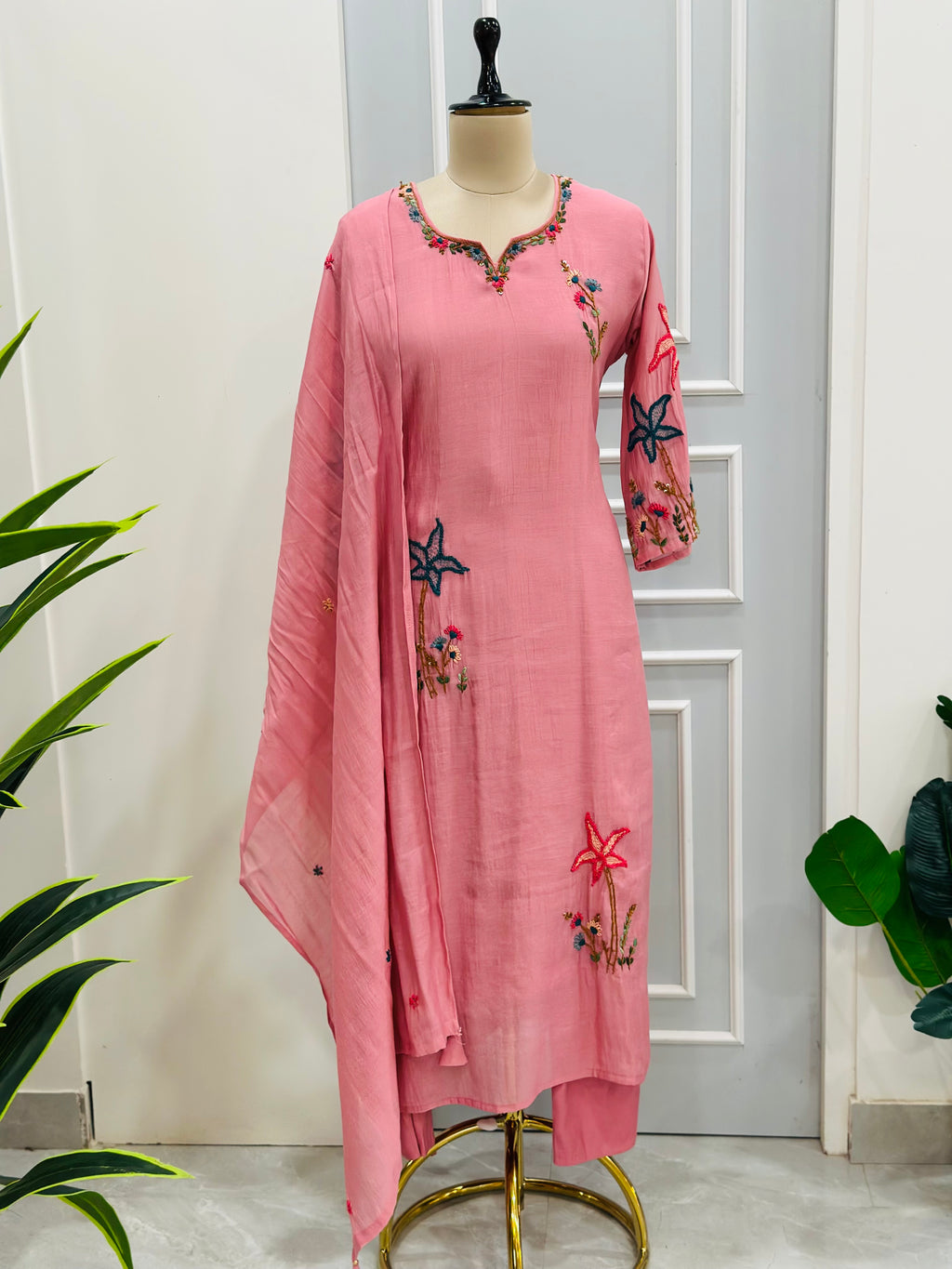 Beautiful Hand Embroidered Kurta Set