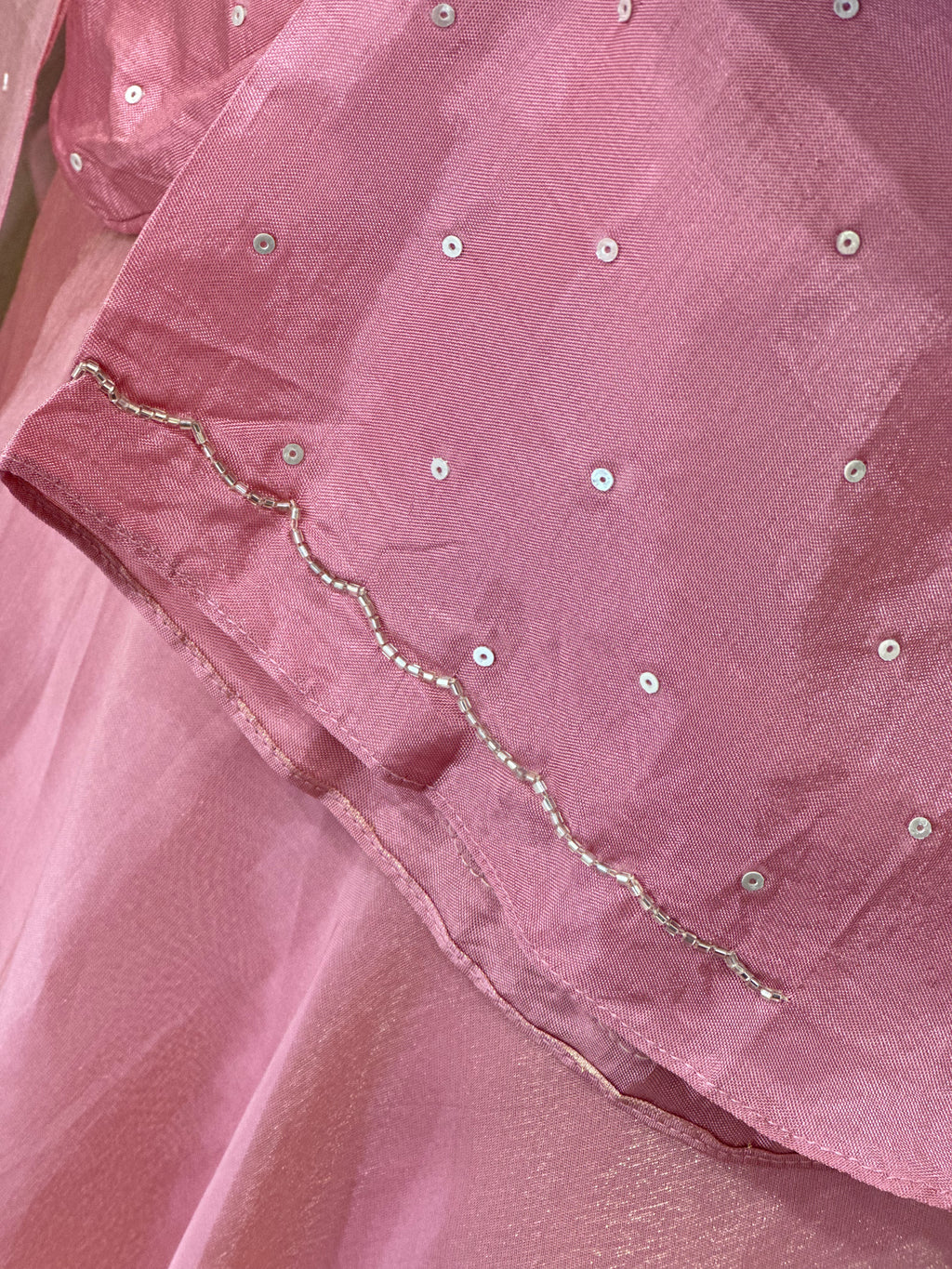 Pearl & Zardozi work Skirt Set with Dupatta