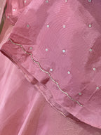 Pearl & Zardozi work Skirt Set with Dupatta