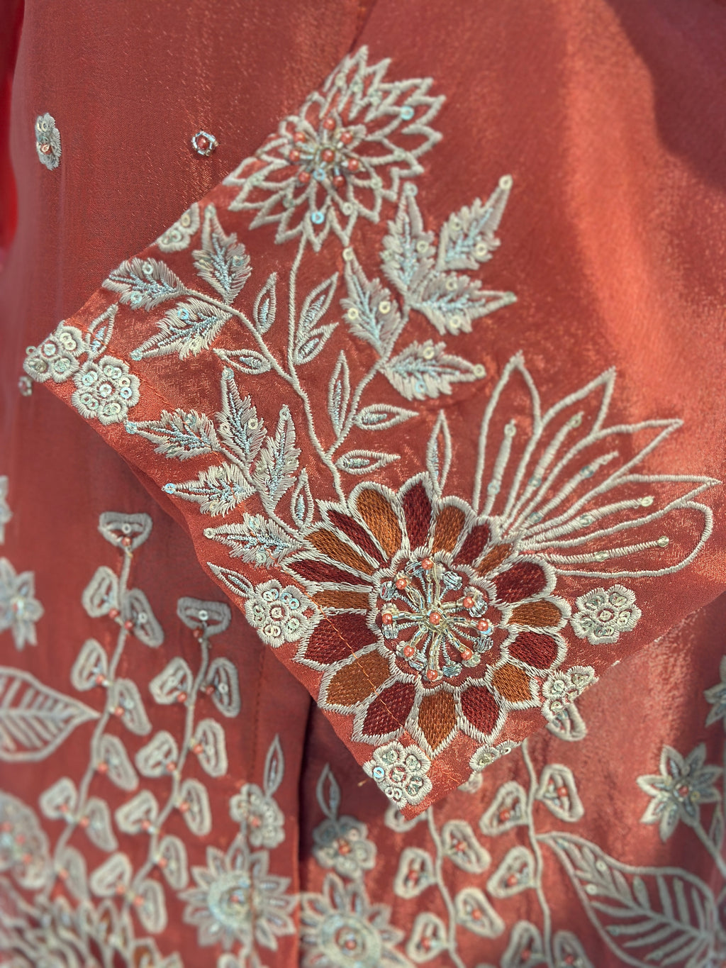 PURE CHINON HANDWORK CO-ORD SET