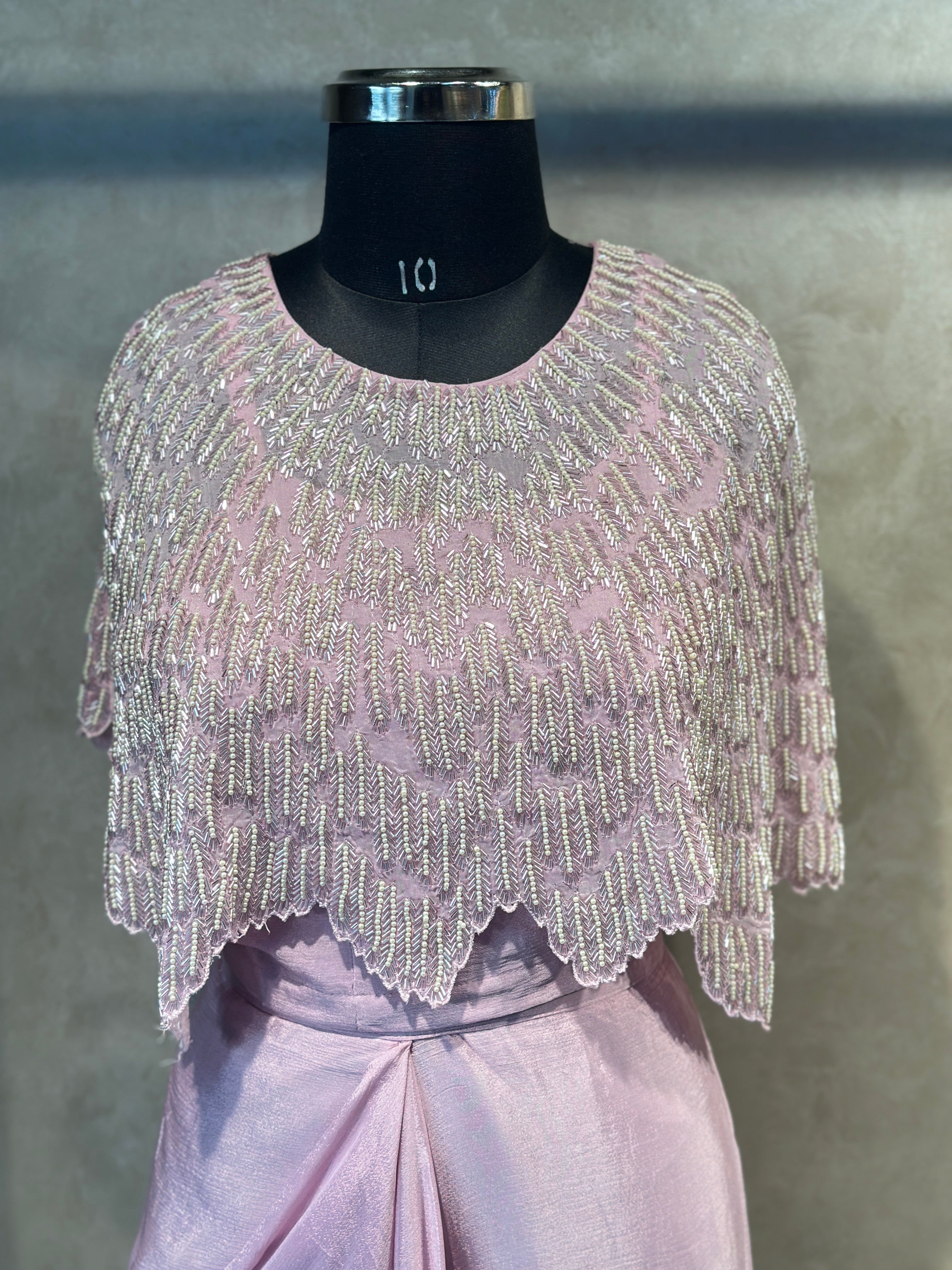 INDO-FUSION SKIRT SET IN HANDWORK
