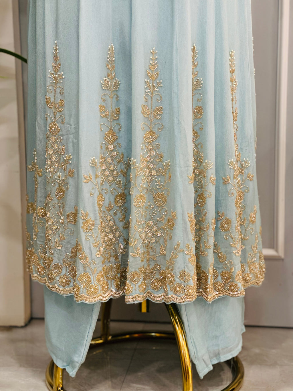 Beautiful Handwork Anarkali Set