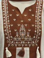 Elegant Embroidered Three-Piece Suit Set