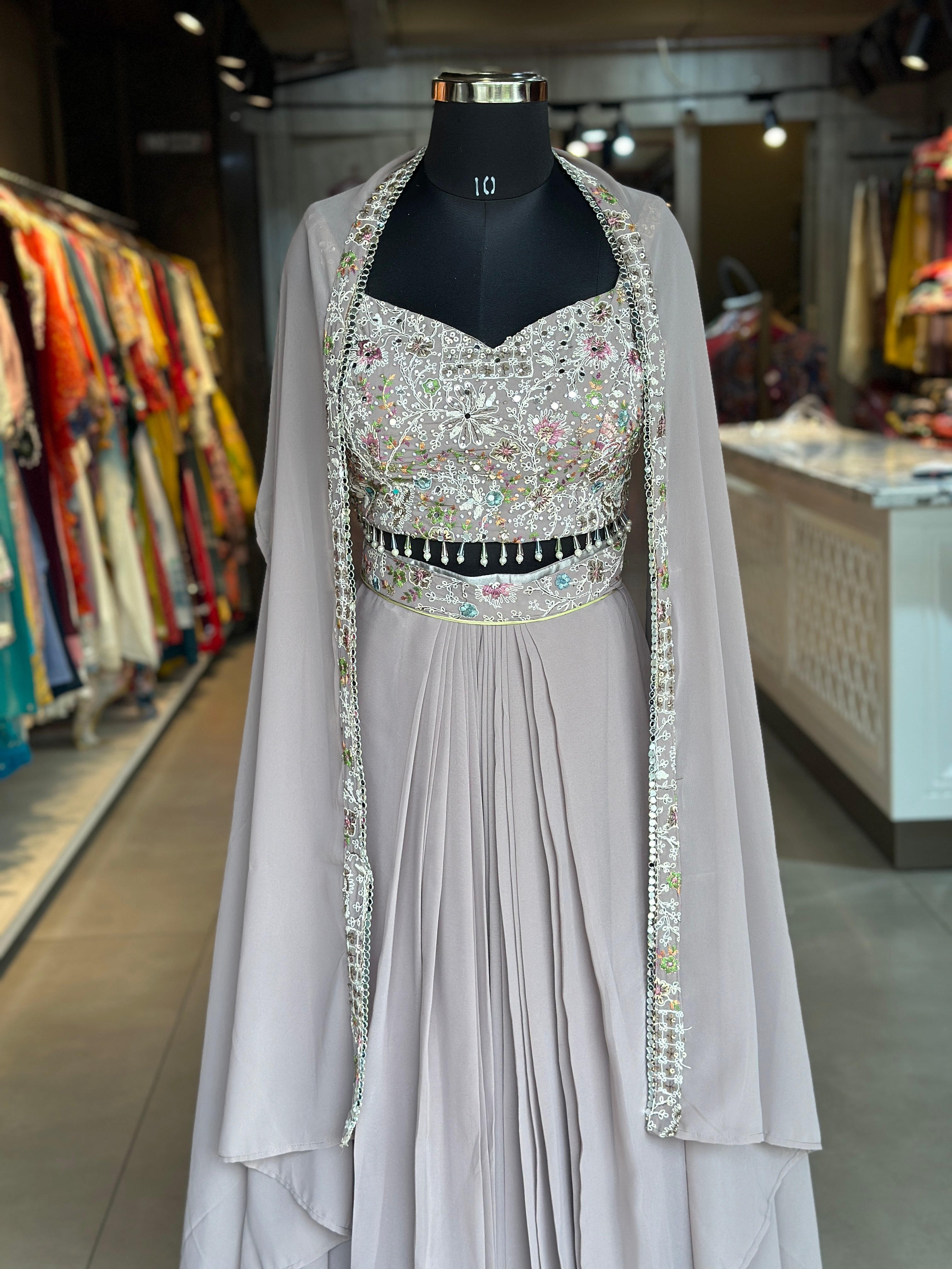 INDO-FUSION WITH SLIT SKIRT