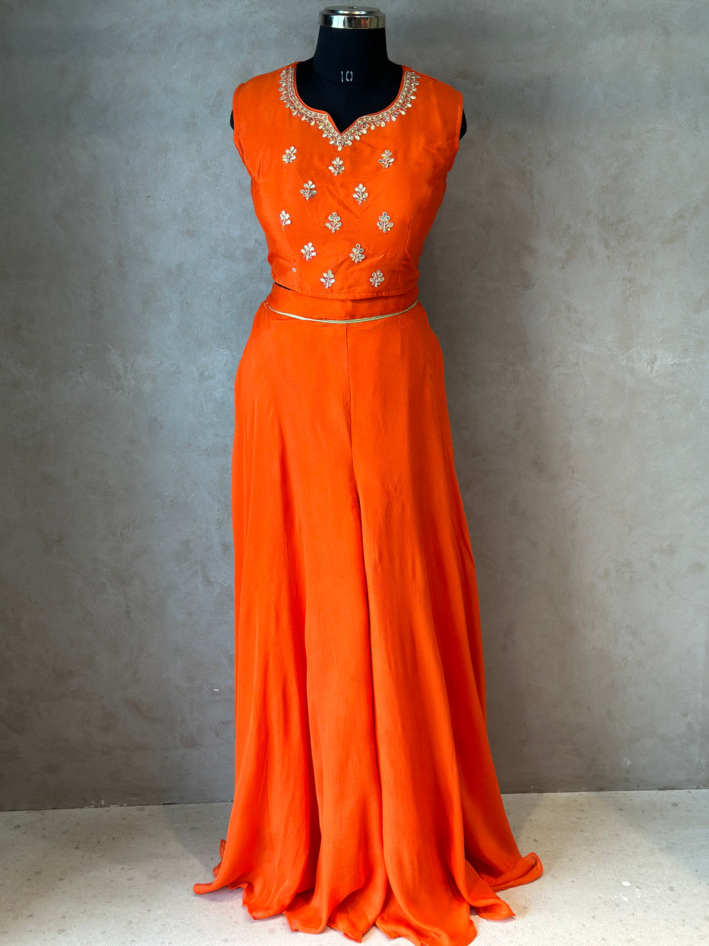 INDO FUSION HANDWORK PLAZO SET