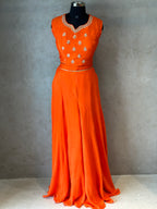 INDO FUSION HANDWORK PLAZO SET