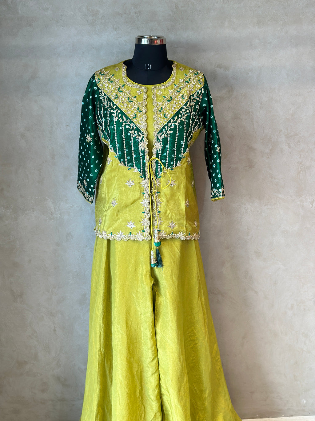 INDO FUSION HANDWORK PLAZO SET