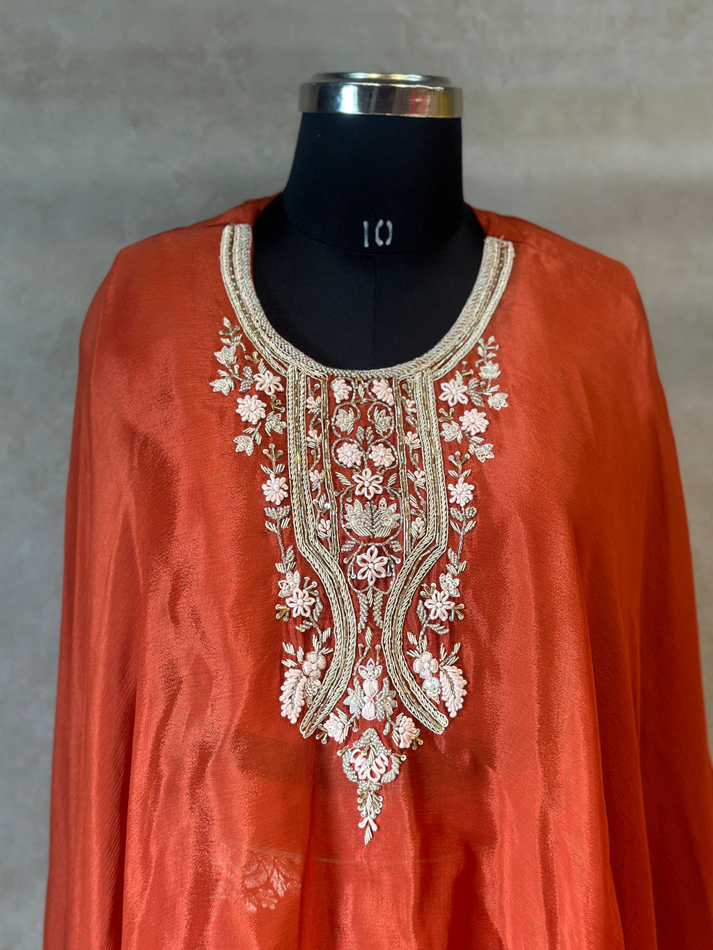 PURE CHINNON HANDWORK KAFTAN SET