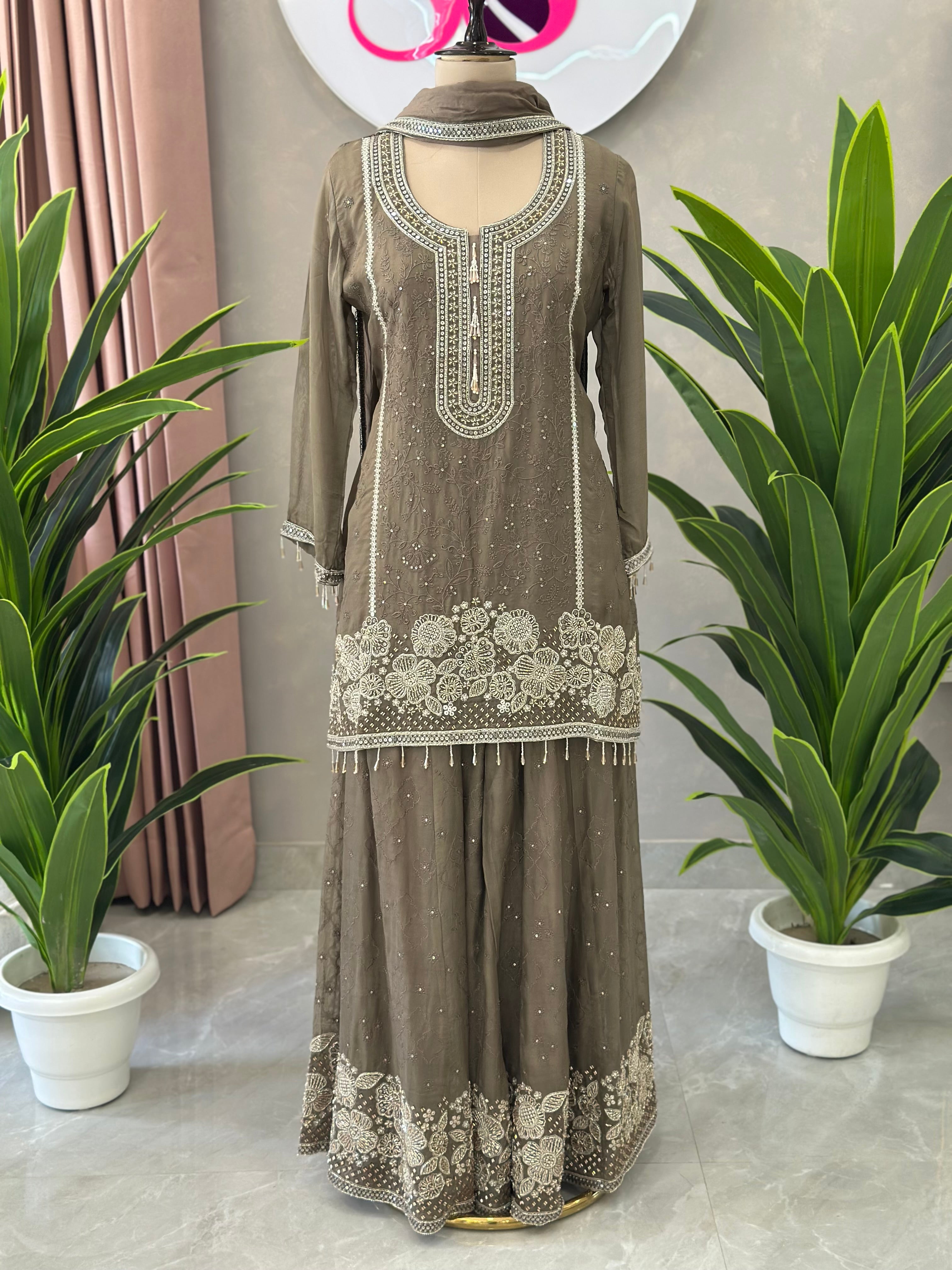Handwork Sharara Set