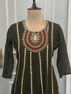 ✨ Royal Mirror Flair Anarkali Set ✨