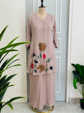Pure Chinon Embroidered Co-ord Set