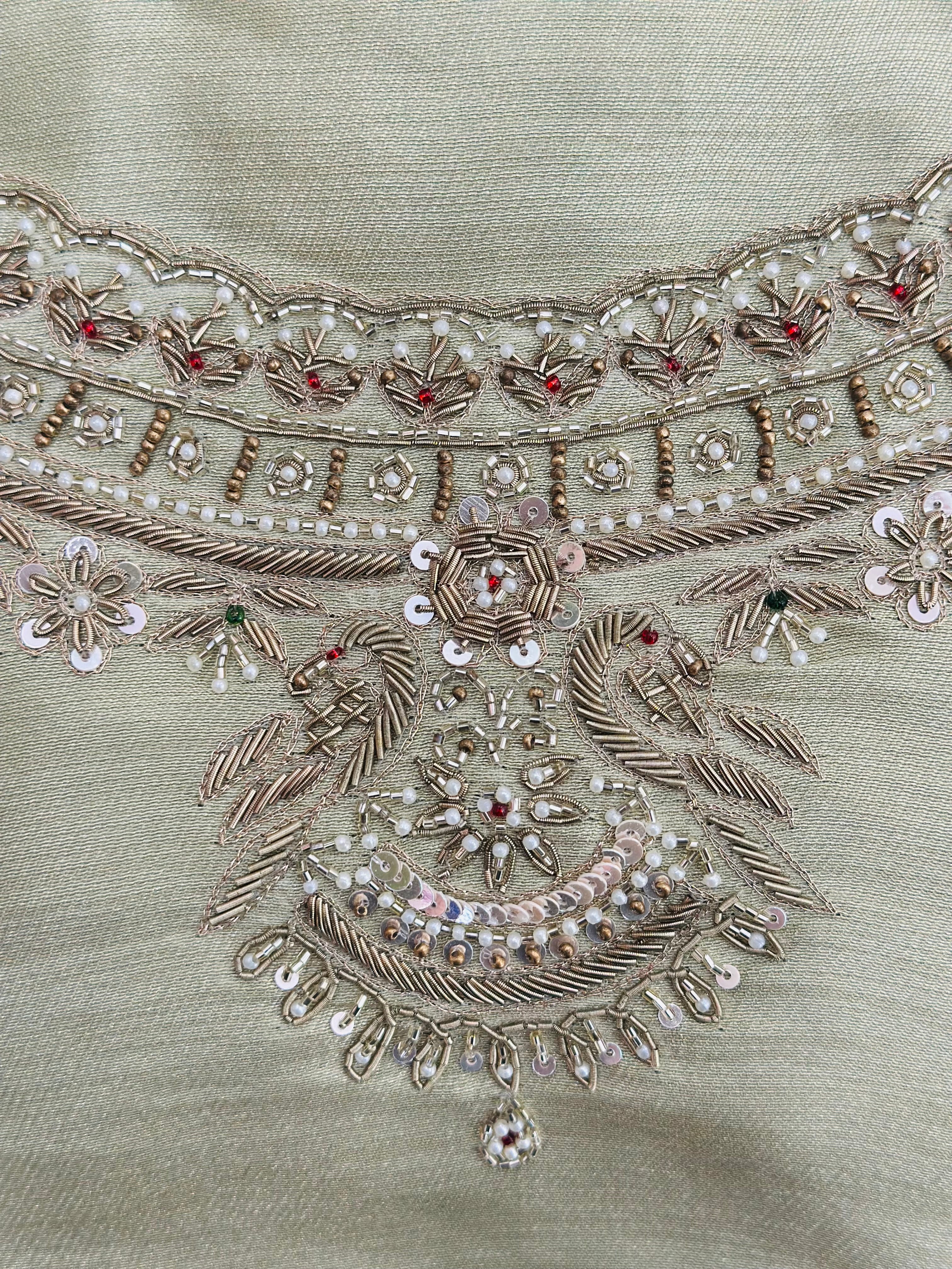 Premium Handwork Unstitched Suit Set
