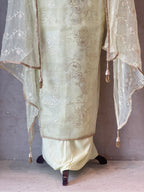 PURE ORGANZA HANDWORK SUIT SET