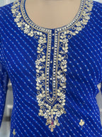 Elegant Gota Work Leheriya Suit Set