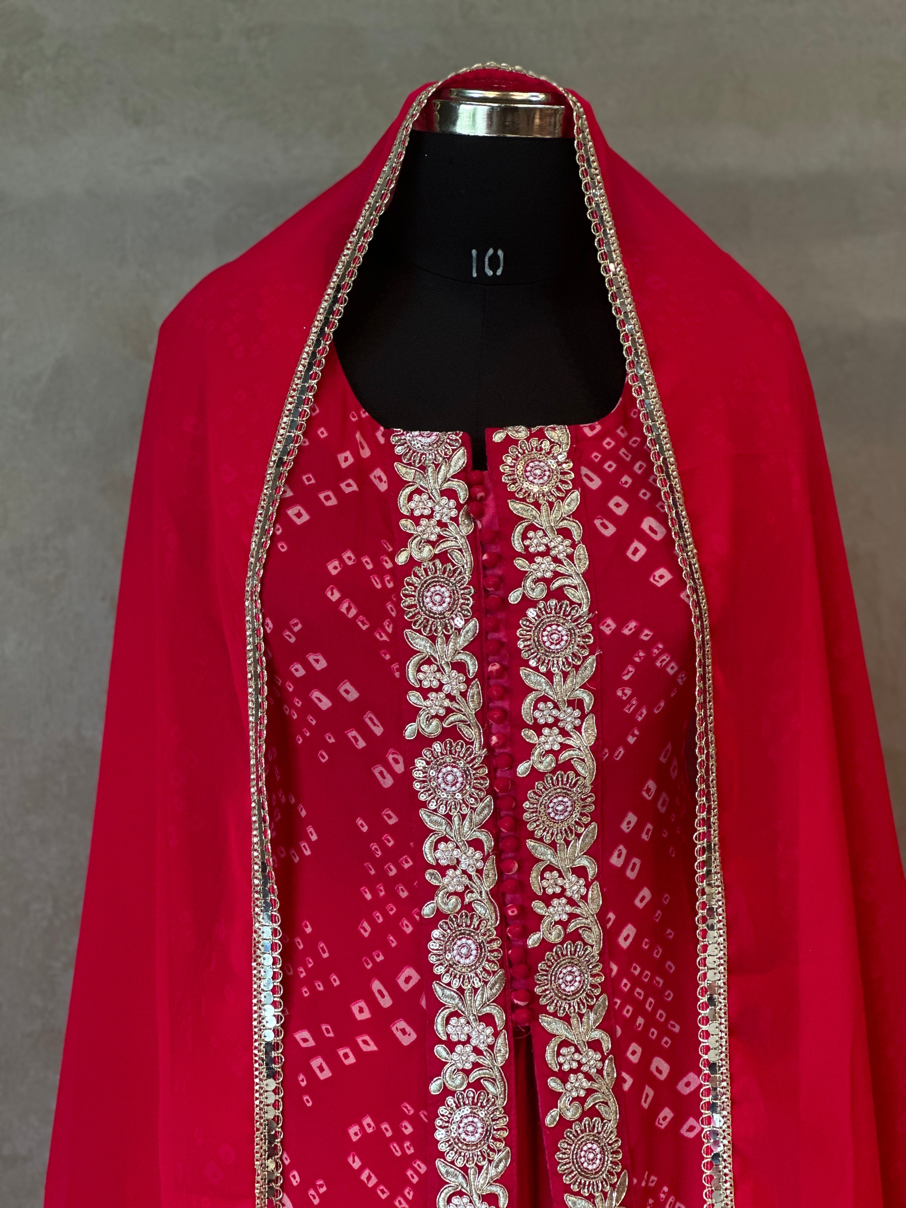 BEAUTIFUL BHANDEJ SPECIAL PLAZO SET