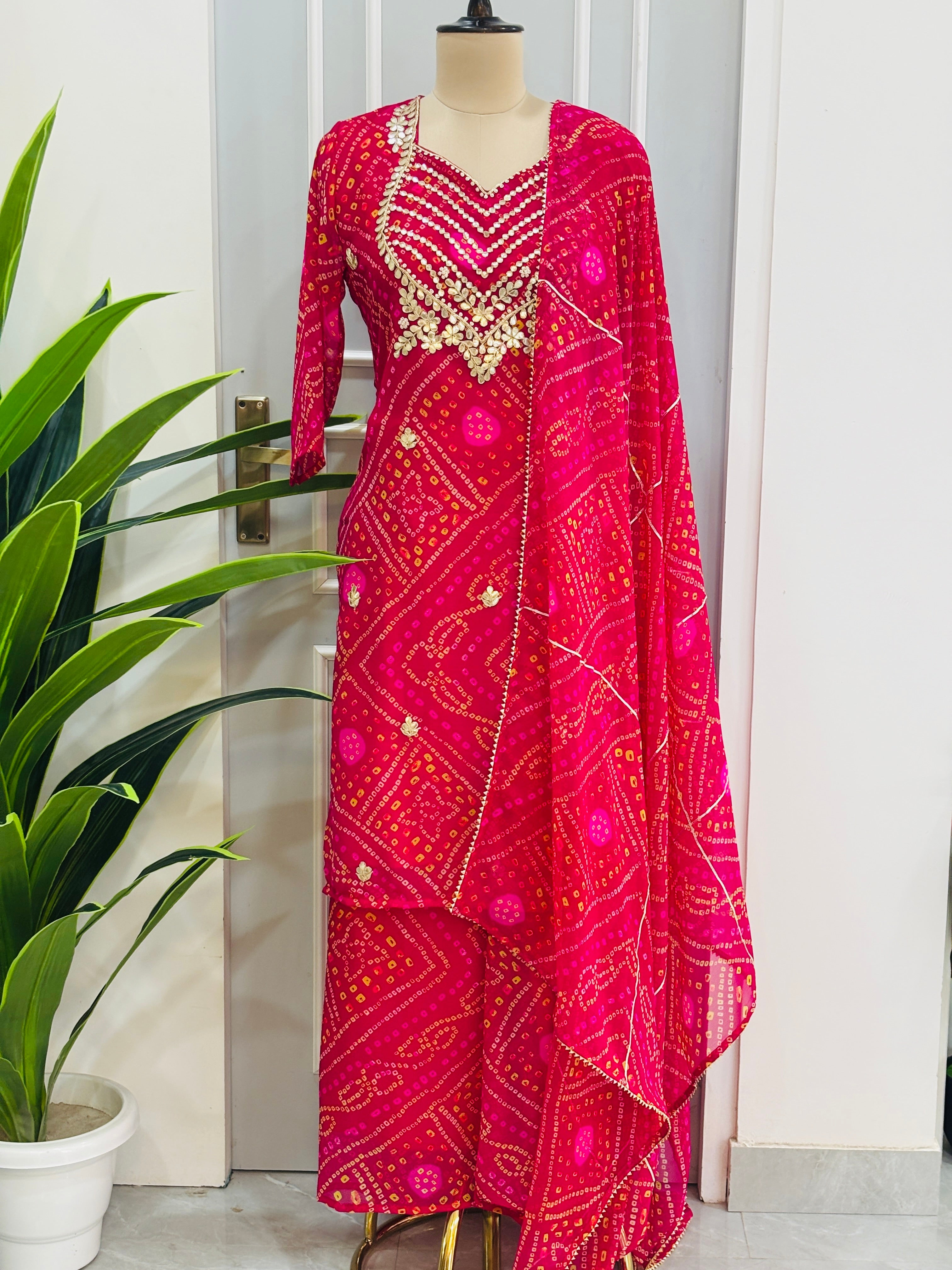 Royal Bandhej Palazzo set Collection