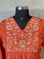 PURE CHINON HANDWORK SUIT