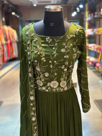 PURE CHINON INDO-FUSION GOWN
