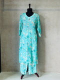 Modern Flora Kurta Set