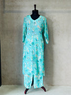 Modern Flora Kurta Set